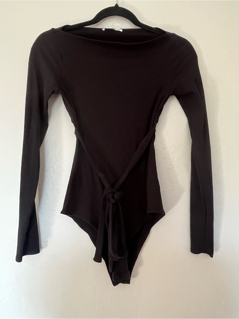 Reformation Soph Black Bodysuit Size Small